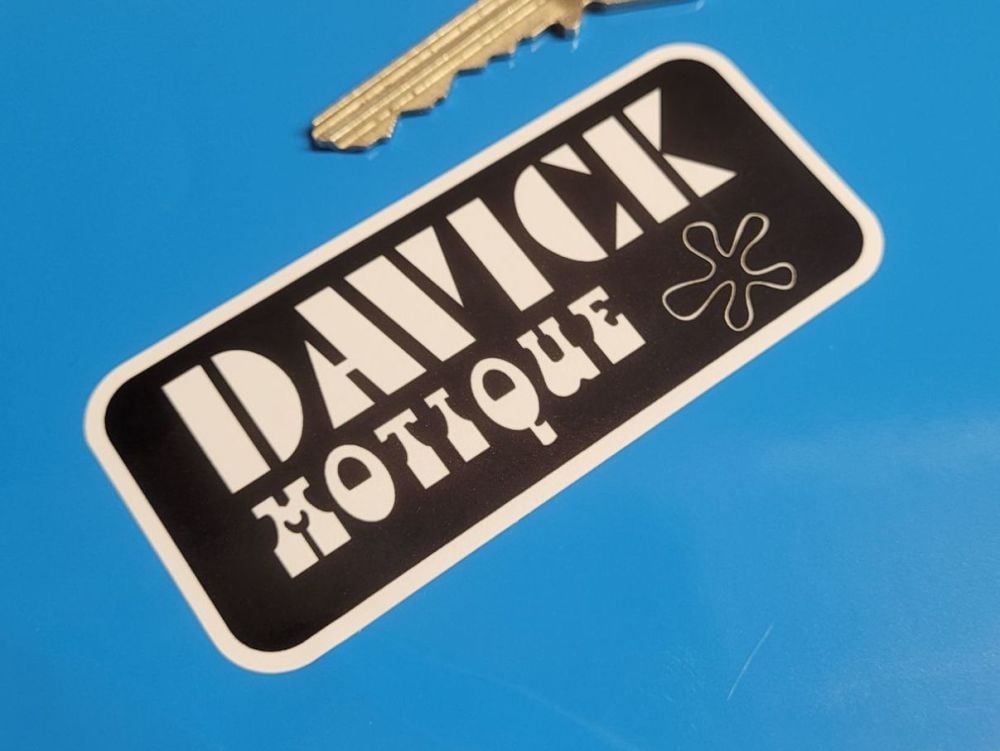 Davick Motique Motorcycle Dealers Sticker - 3.5