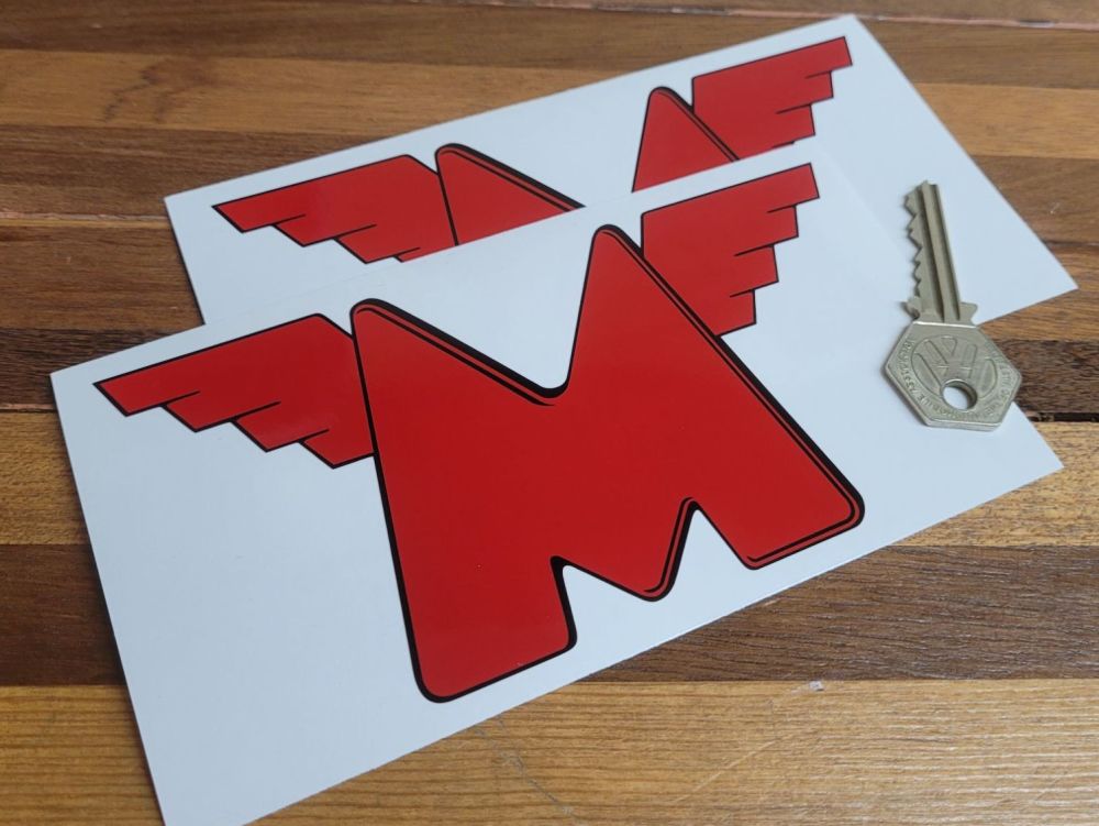 Matchless Winged M Red Style Stickers - 6