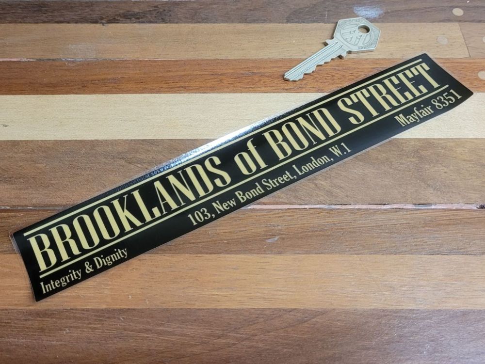 Brooklands of Bond Street Mayfair Dealer Sticker - 9