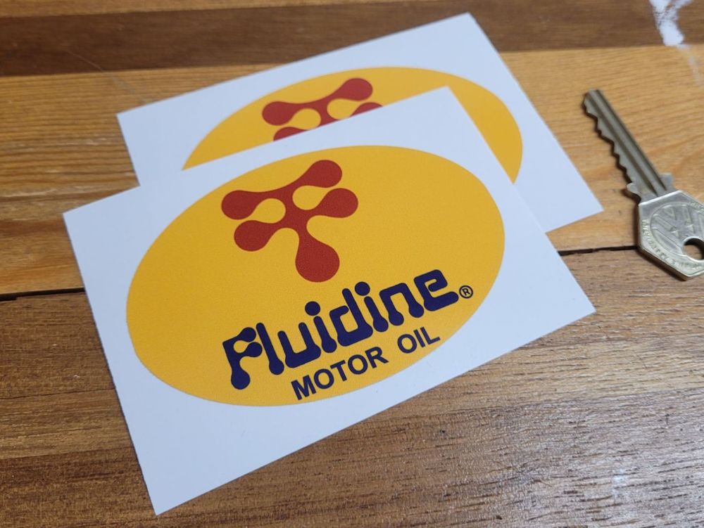 Fluidine Motor Oil Sticker - 3.75