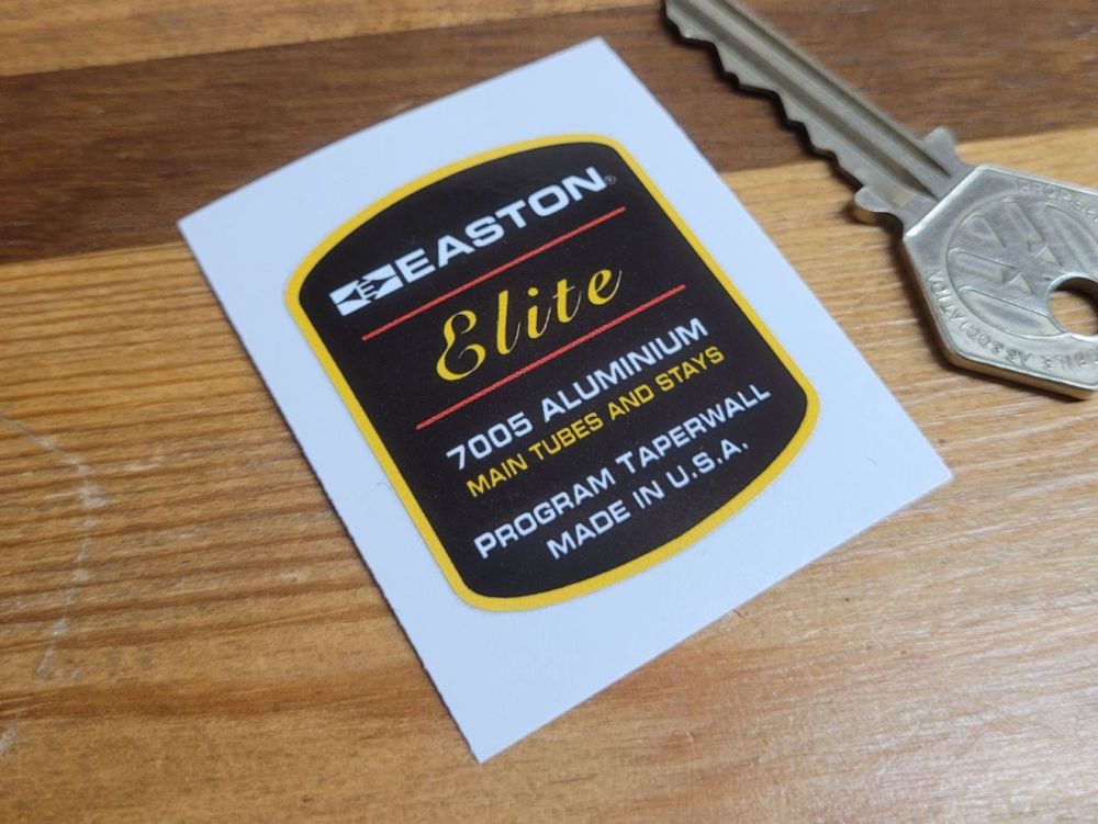 Easton Elite 7005 Aluminium Main Tubes & Stays Bicycle Sticker - 1.75