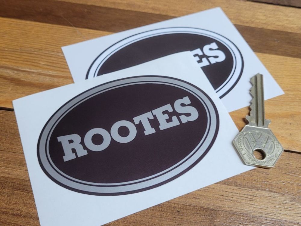 Rootes Monochrome Oval Sticker - 4