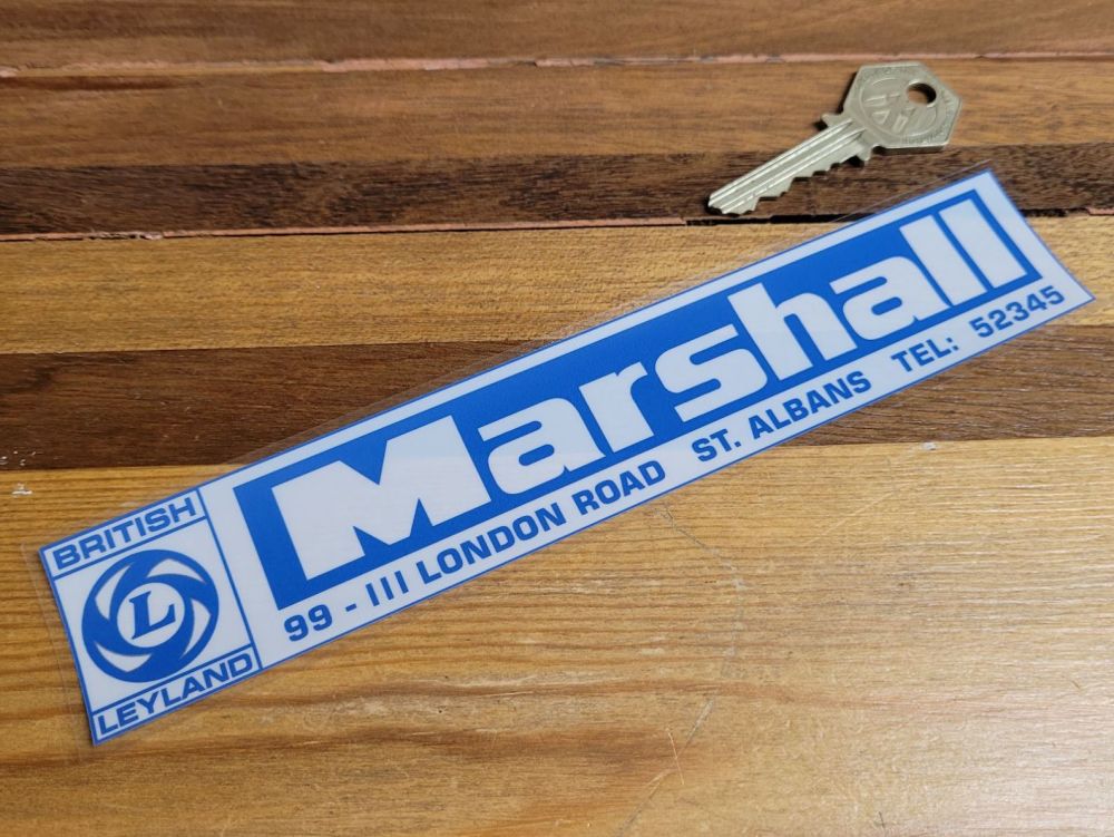 British Leyland Dealer Window Sticker - Marshall, St Albans - 8