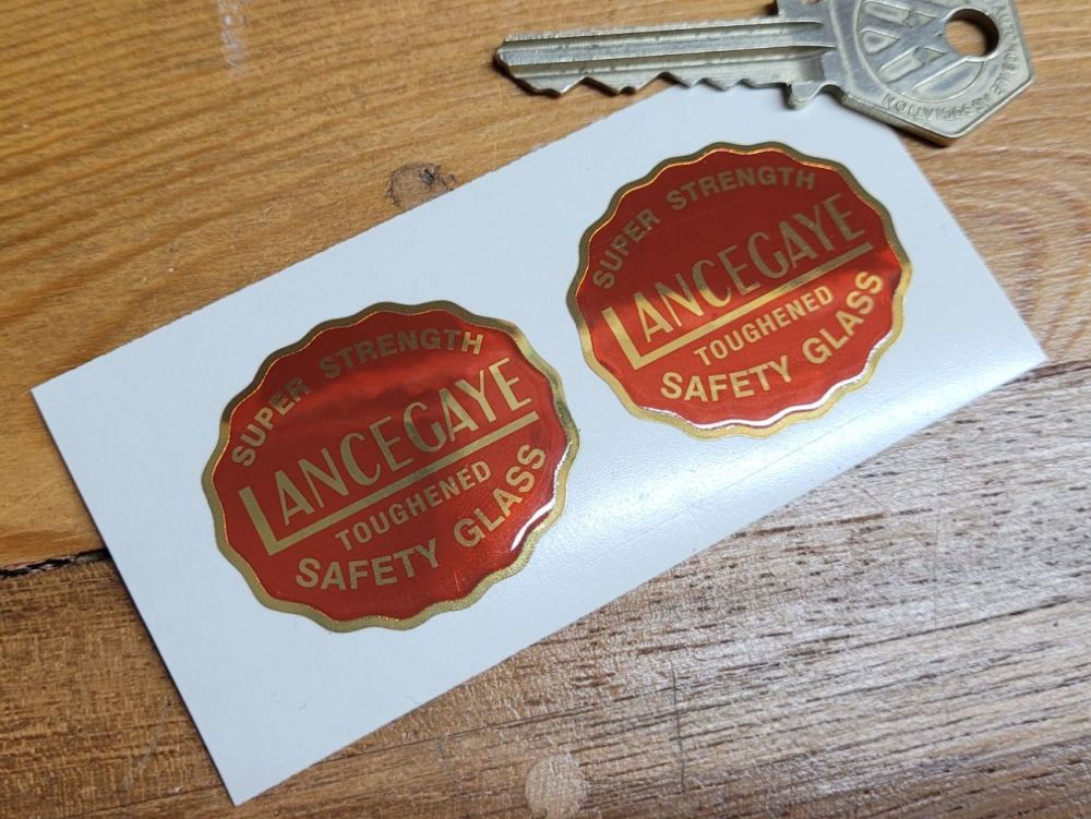 Lancegaye Super Strength Safety Glass Stickers - 1.5" Pair