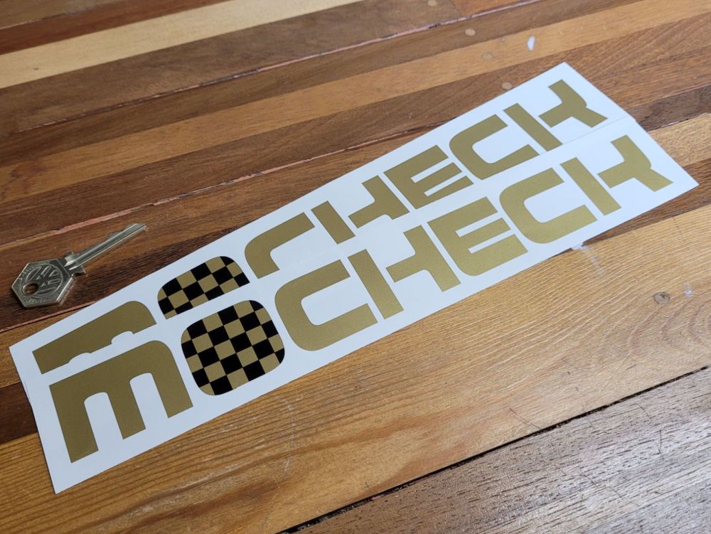 Mocheck Check Style Gold & Black Style 1 Stickers - 12