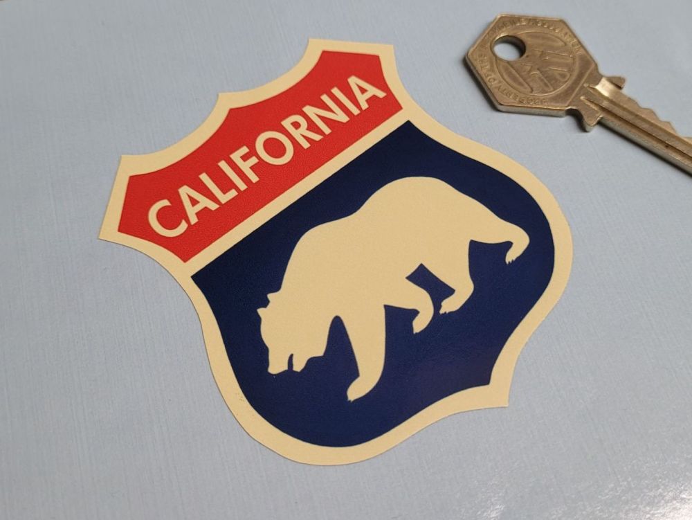 California State Bear Shield Sticker - 3