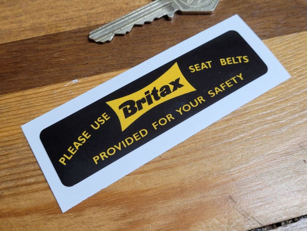 Britax Please Use Seat Belts Sticker - 3.5