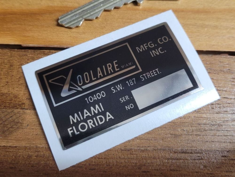 Coolaire Miami Florida Asto Martin Air Conditioning Sticker - 57mm