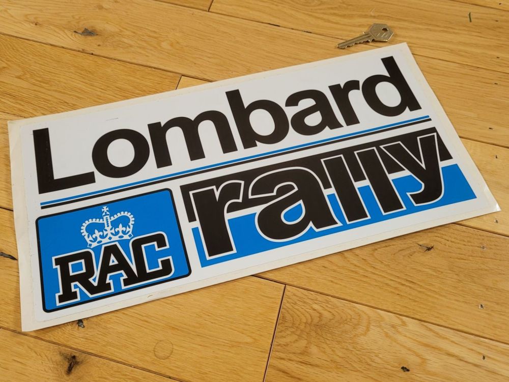 Lombard RAC Rally Plate Sticker - 15" - Slight Second 031