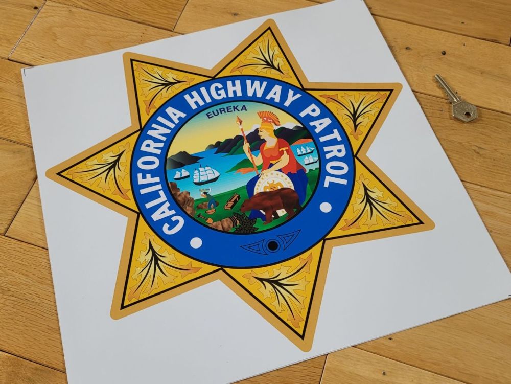 California Highway Patrol Sticker - 14" - Slight Second 313