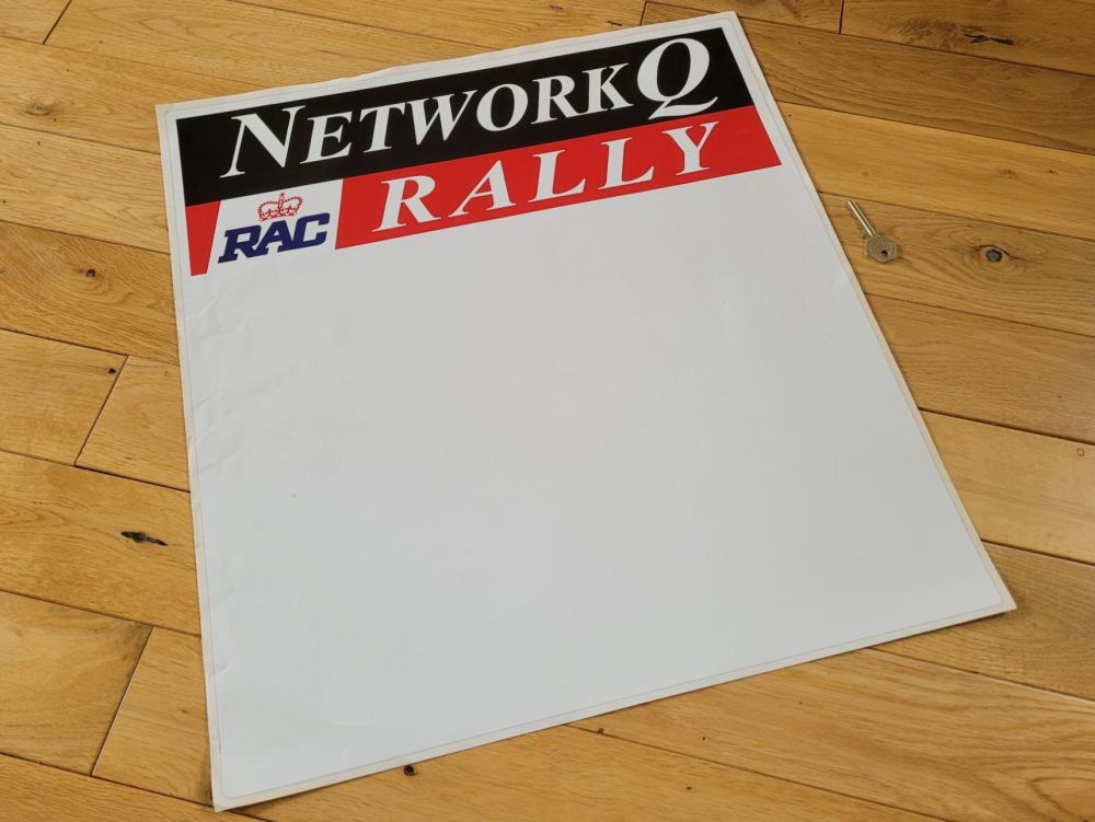 Network Q RAC Rally Door Panel Sticker - 21.5" Single - Slight Second 0195