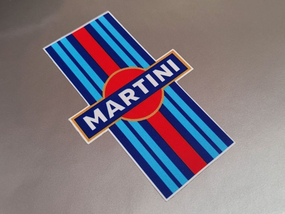 Martini Logo and Stripe Sticker - 3" or  6"