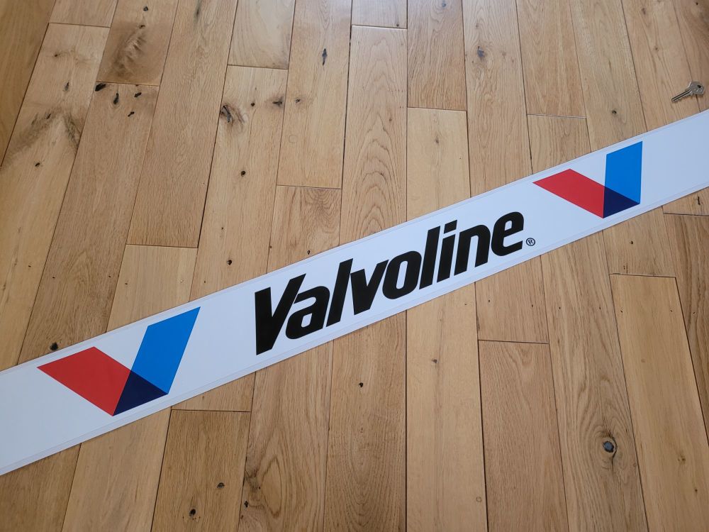 Valvoline Straight Screentop Double V Style Sticker - 47