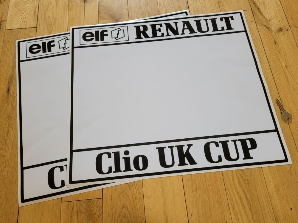 Elf Renault Clio UK Cup Door Panel Stickers - 