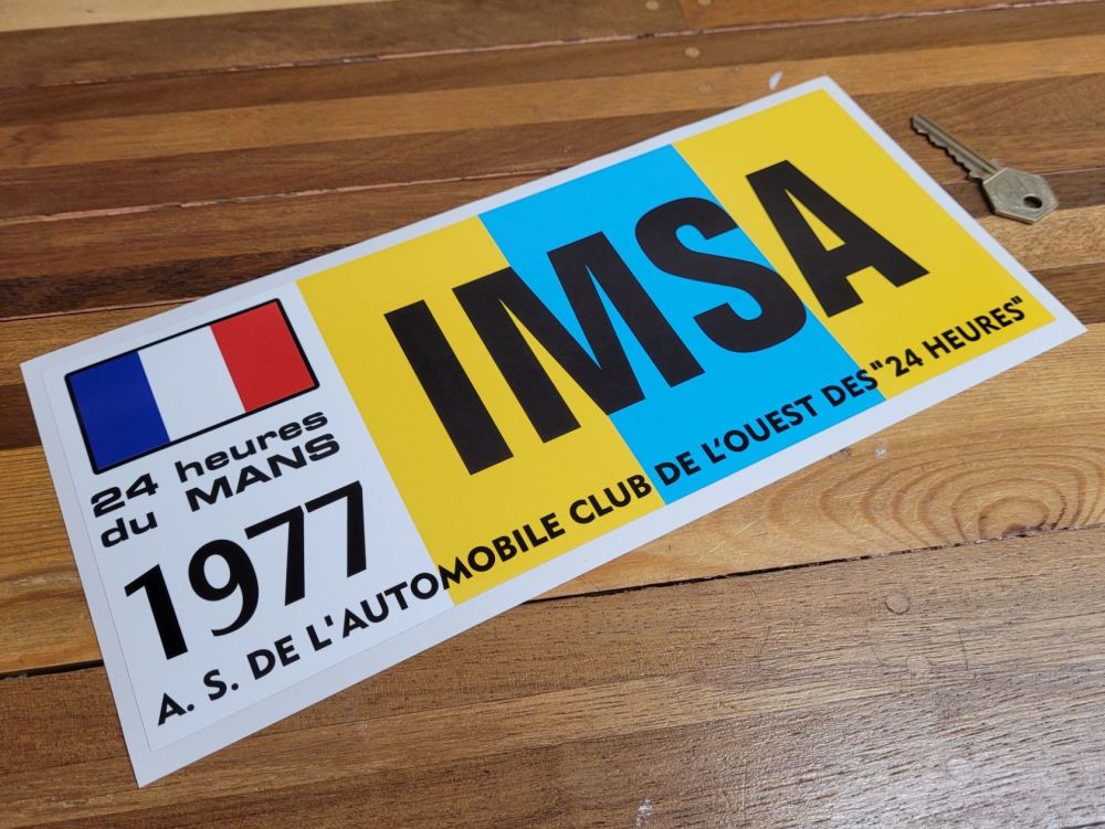 LeMans 24 Hours Class Sticker - 1977 - French IMSA - 12"