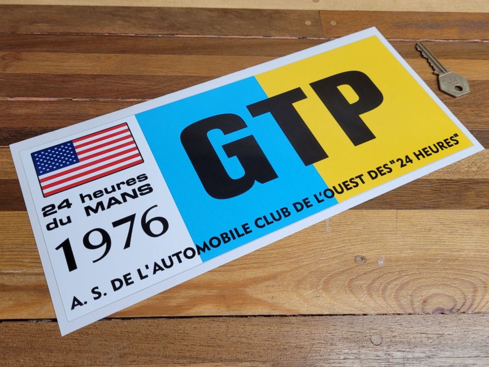 LeMans 24 Hours Class Sticker - 1976 - USA GTP - 12"