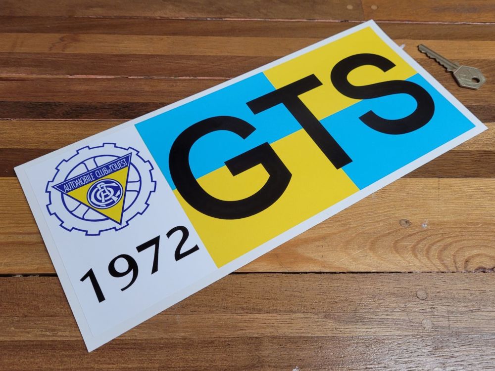 LeMans 24 Hours Class Sticker - 1972 - GTS - 12"