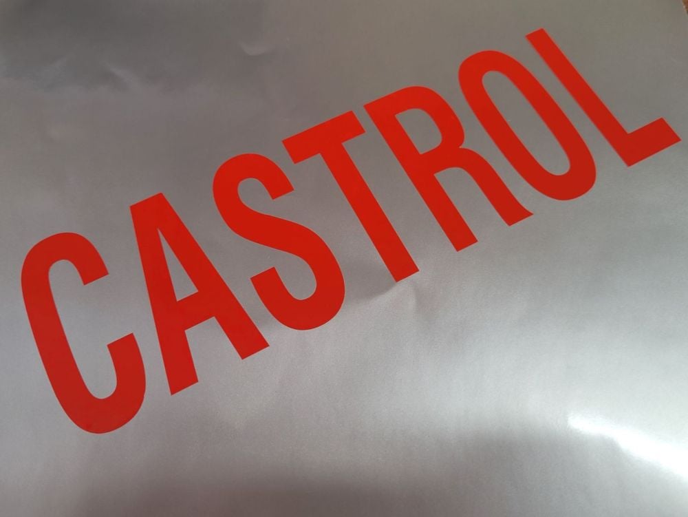 Castrol Cut Text Capital Case Sticker - 22"
