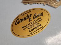 Royal Enfield Dealer Sticker - Gander & Gray, London - 60mm