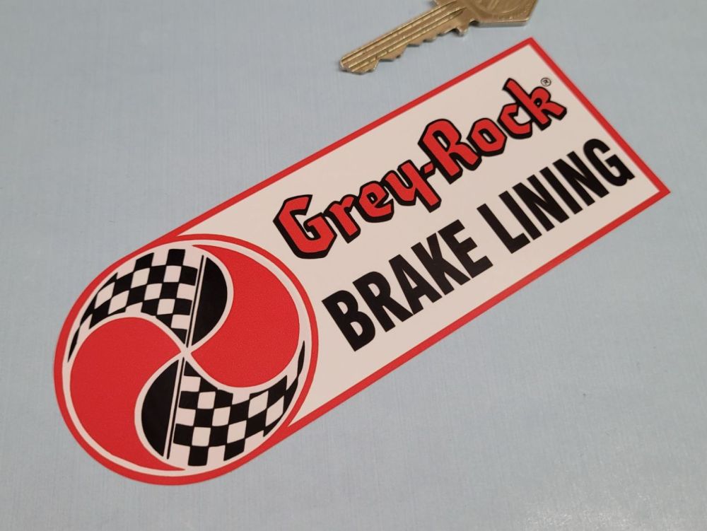 Grey-Rock Brake Lining Stickers - 6" Pair