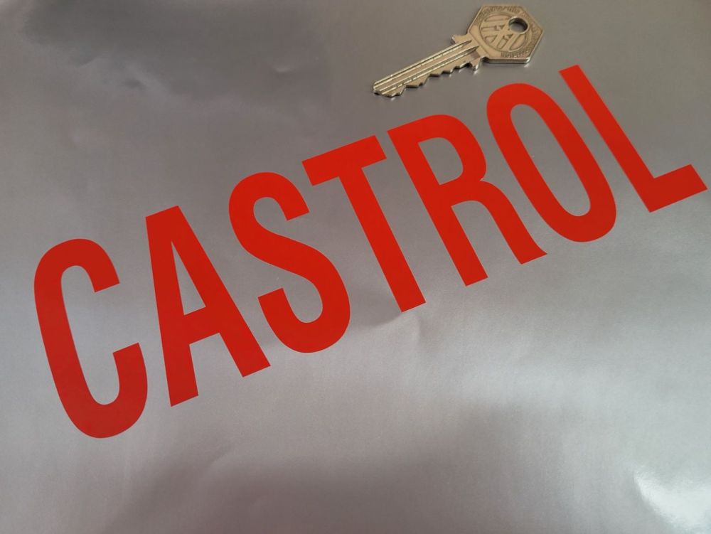 Castrol Cut Text Capital Case Stickers - 8