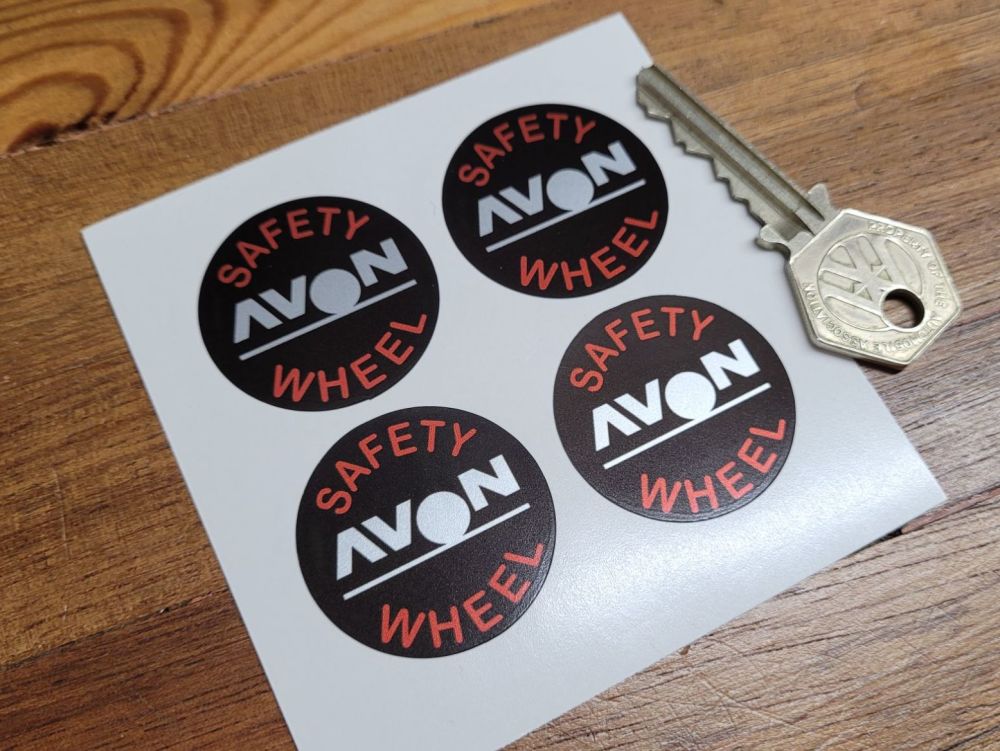 Avon Safety Wheel Stickers - Set of 4 - 35mm
