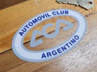 Automovil Club Argentino ACA Argentinian Argentine Window Sticker - 4.75
