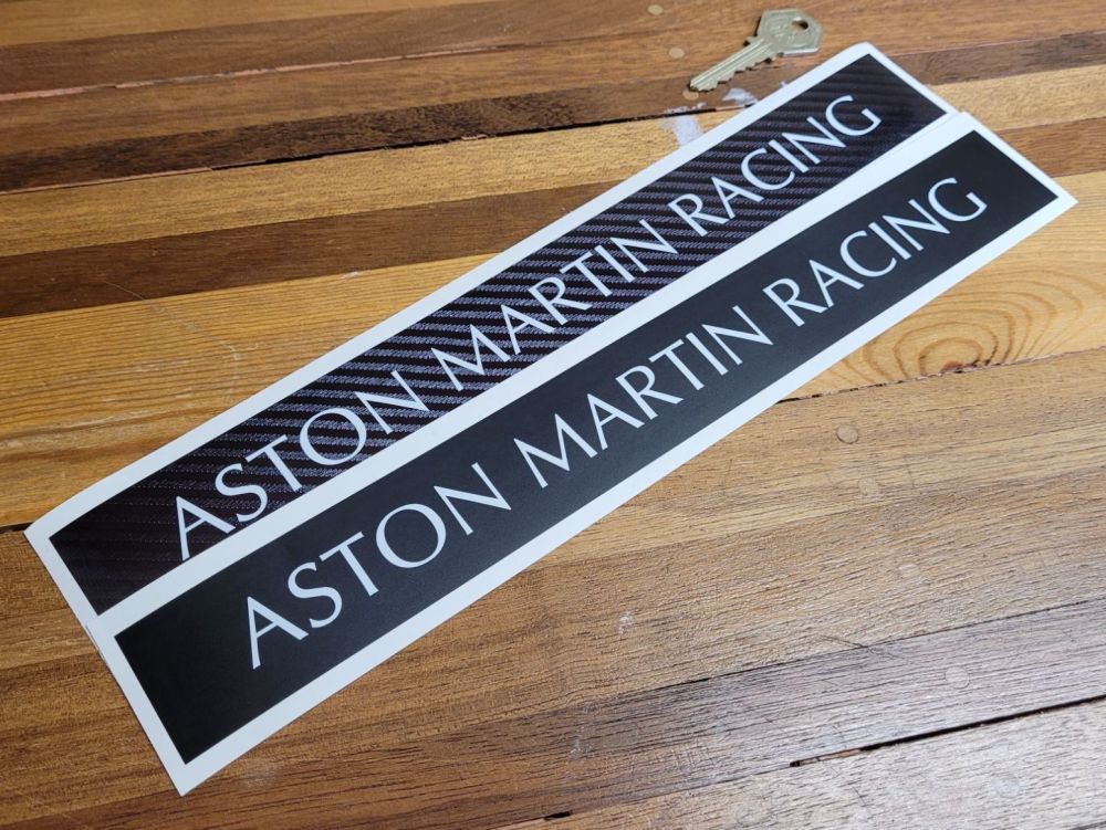 Aston Martin Helmet Visor Sunstrip Straight Sticker - 12.75