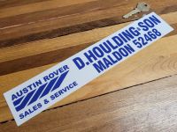 Austin Rover Dealer Sticker - D.Houlding & Son, Maldon - 11.5