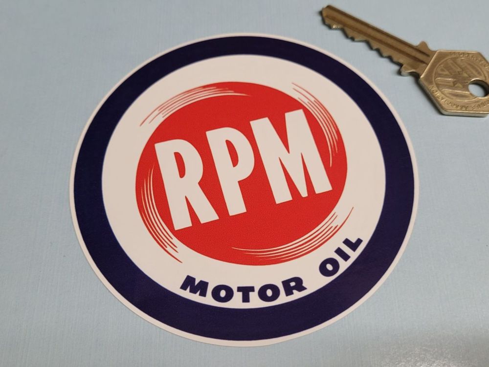 RPM Motor Oil Sticker - 4"