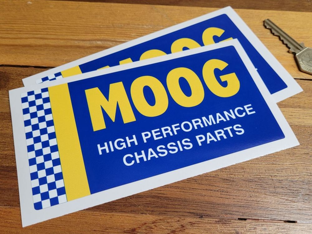 Moog High Performance Chassis Parts Stickers - 6" Pair