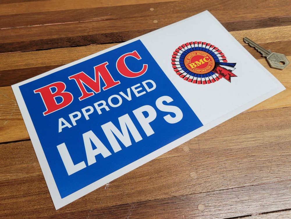 BMC Approved Lamps Sticker - 10"