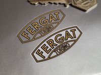 Fergat Torino Wheel Stickers - White or Clear Background - Set of 4 - 44mm