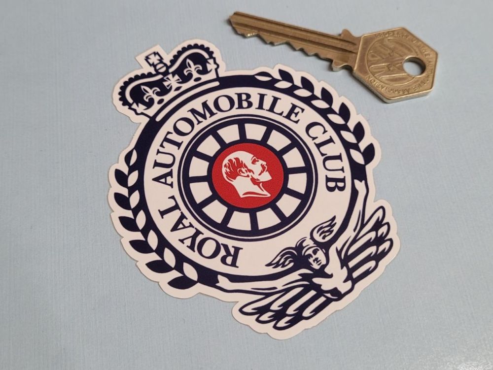 RAC Royal Automobile Club King Edward VII Garland Sticker - 3"