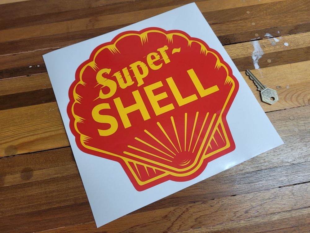 Shell Super Sticker - Red Background - 10