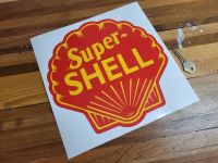 Shell Super Sticker - Red Background - 10" or 12"