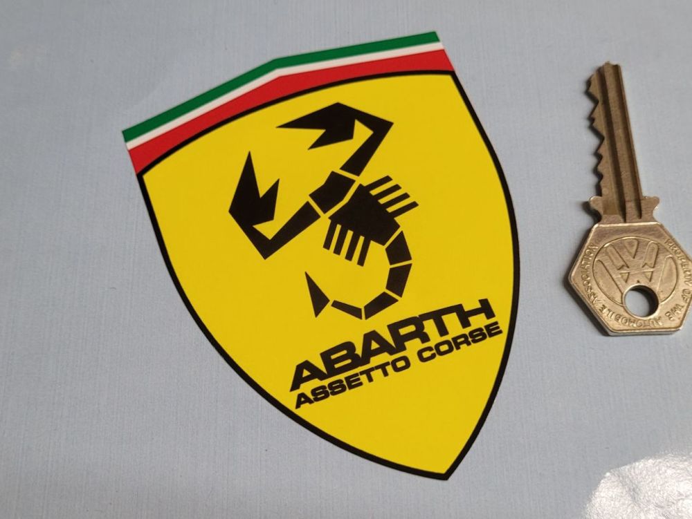 Abarth Assetto Corse Ferrari Shield Style Sticker - 4