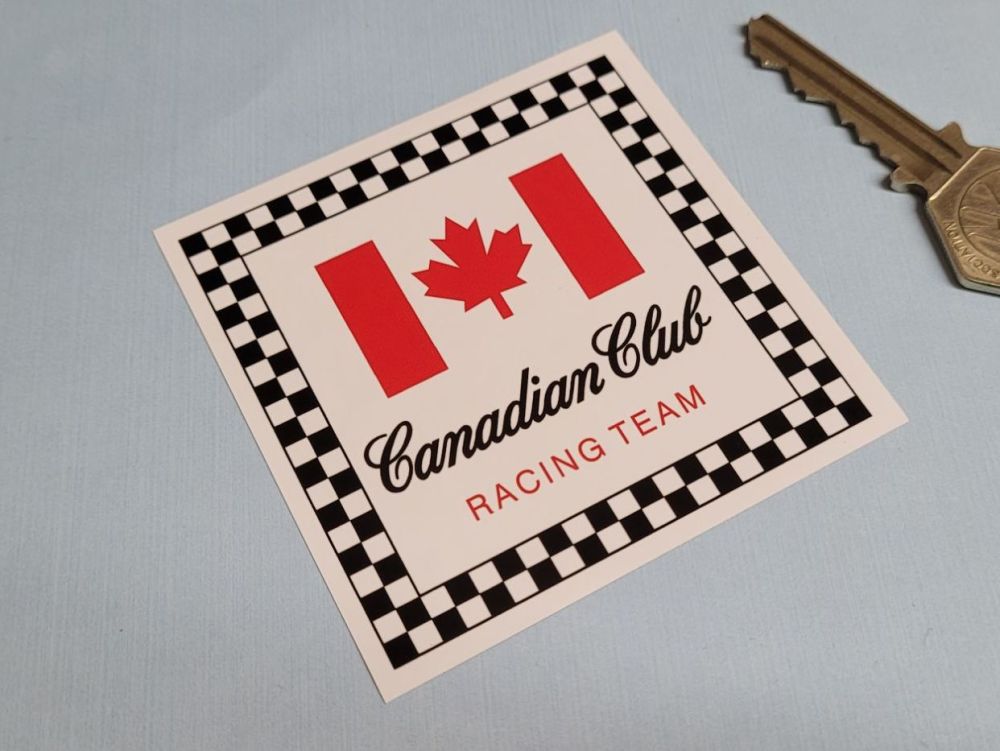 Canadian Club Racing Team Sticker - 3"