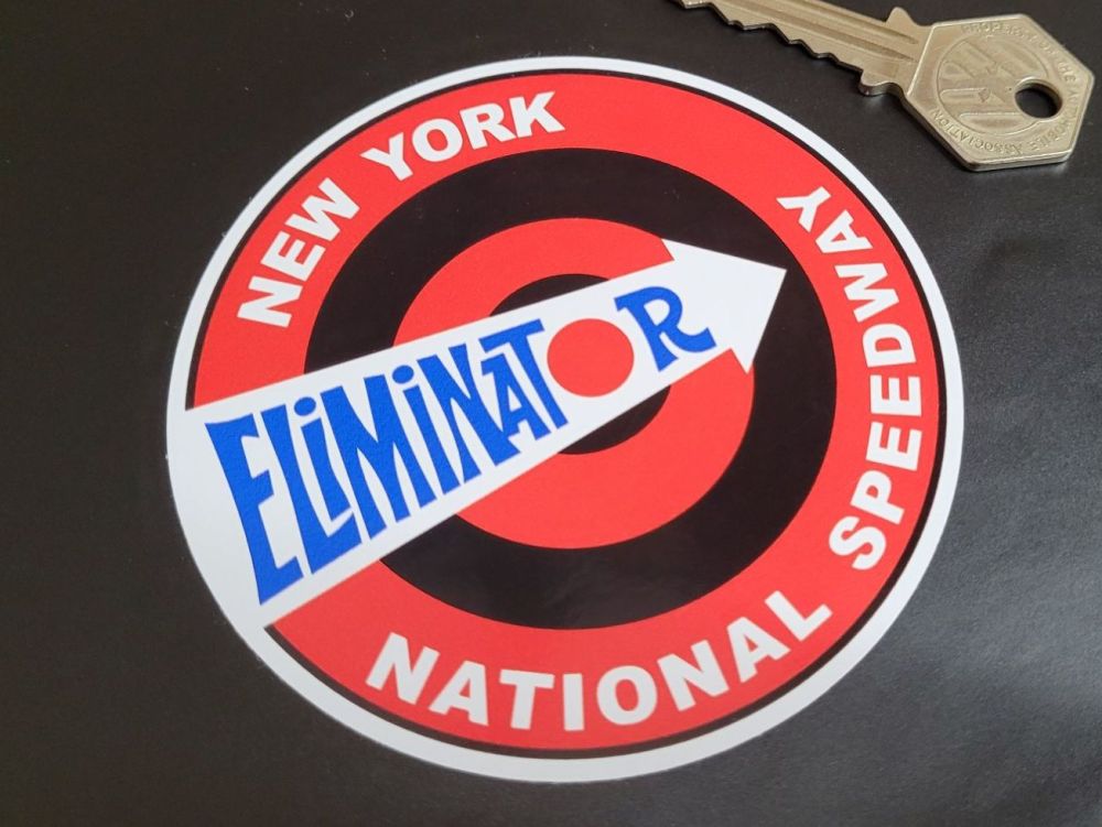 New York National Speedway Eliminator Sticker - 4"
