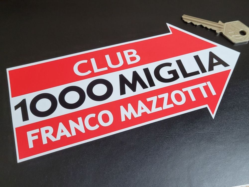 Mille Miglia 1000 Club Franco Mazzotti Sticker - 7.5