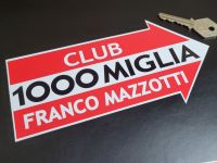Mille Miglia 1000 Club Franco Mazzotti Sticker - 7.5"