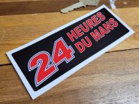 24 Heures Du Mans LeMans Le Mans Black Oblong Sticker - 5.5"