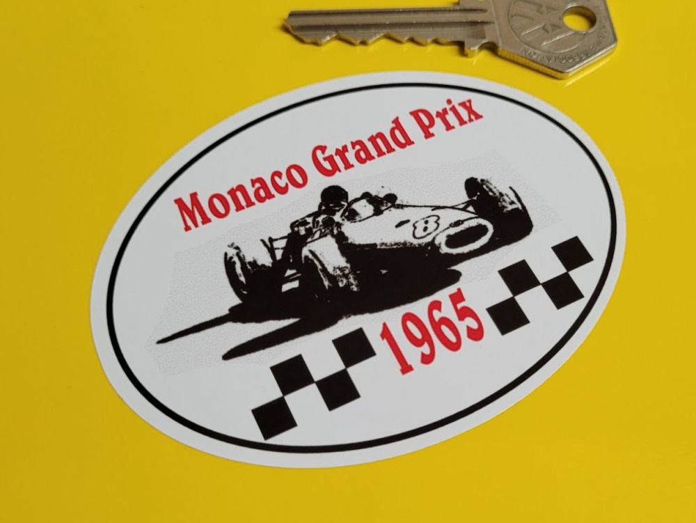 Monaco Grand Prix 1965 Circuit Sticker - 3.5"