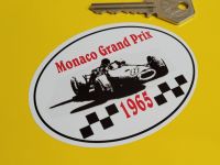 Monaco Grand Prix 1965 Circuit Sticker - 3.5