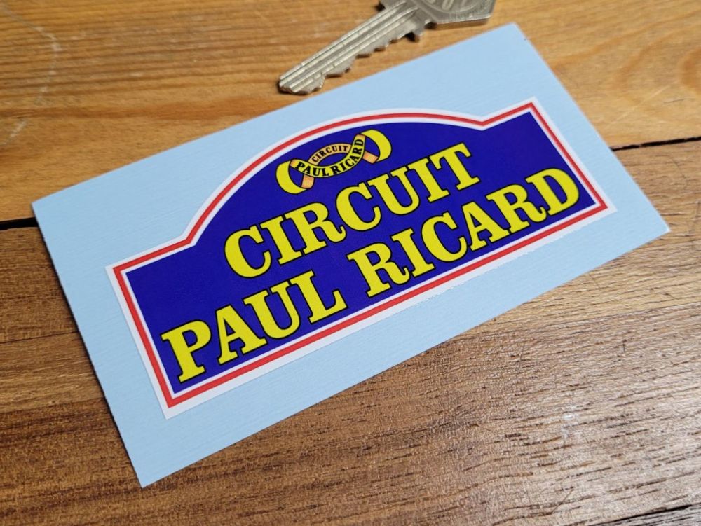 Circuit Paul Ricard Small Rally Plate Circuit Sticker - 4"