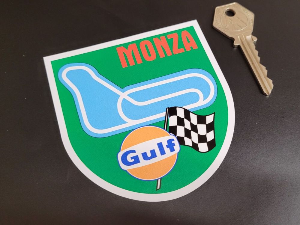 Monza Race Circuit Gulf Sticker - 3.5"