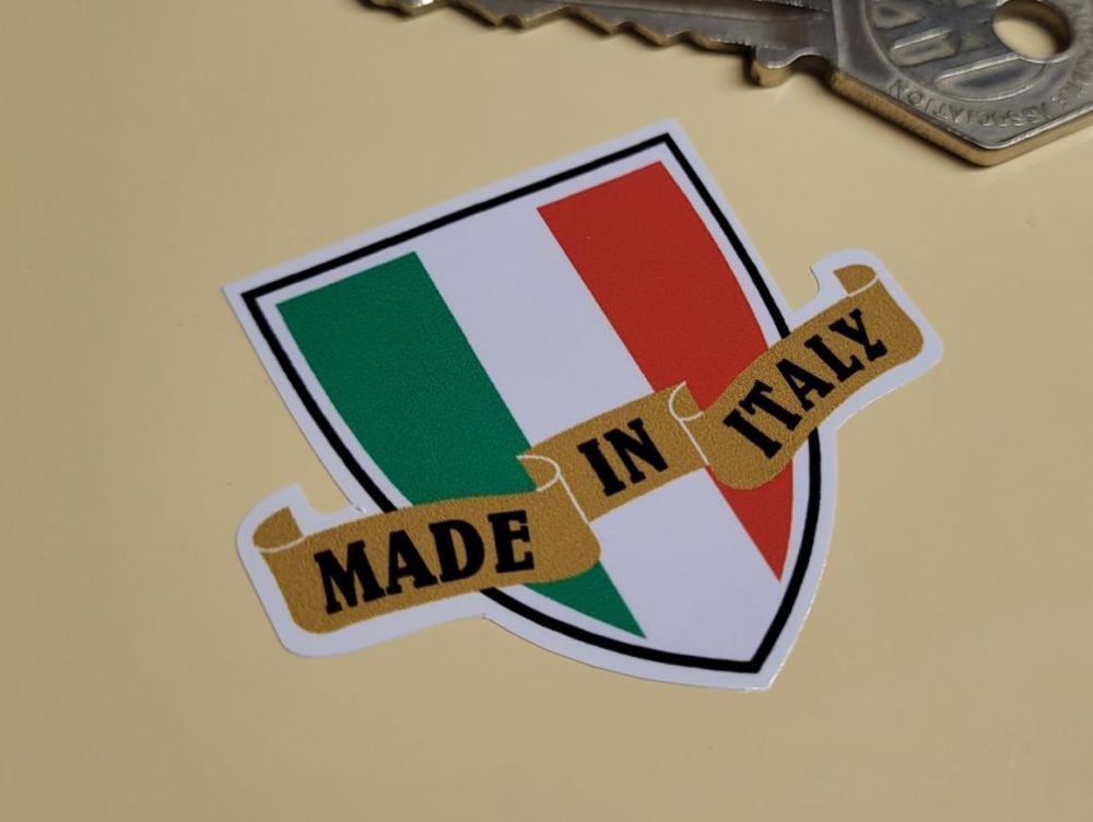 Made in Italy Shield & Scroll Sticker - 2