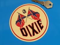 Dixie Gas Round Stickers - 2" or 4" Pair