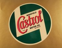Castrol Wakefield on Cream Circular Sticker - 12"