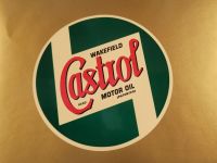 Castrol Wakefield on Cream Circular Sticker - 8"